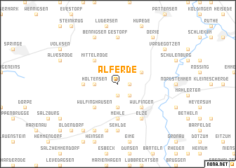 map of Alferde