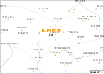 map of Alfërovo