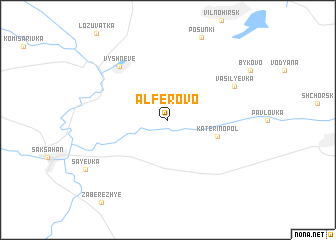 map of Alfërovo