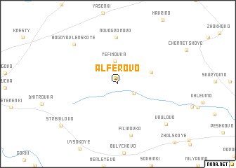 map of Alfërovo