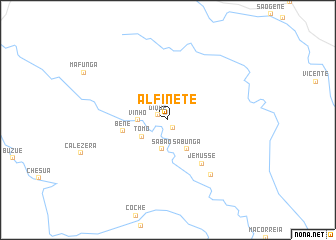 map of Alfinete