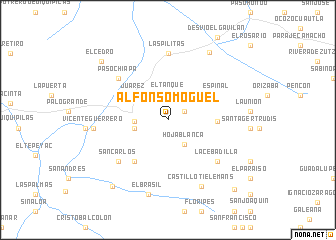 map of Alfonso Moguel