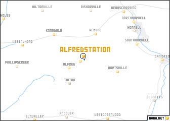 map of Alfred Station