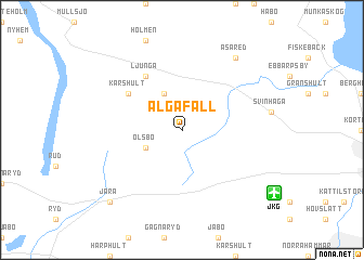 map of Älgafall