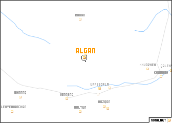 map of Algān