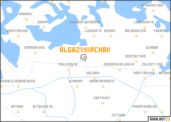 map of Algazy-Kipchak