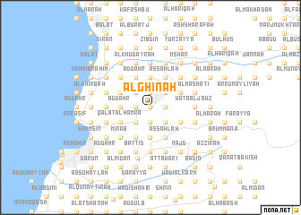 map of Al Ghīnah