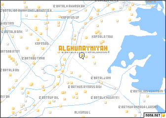 map of Al Ghunaymīyah