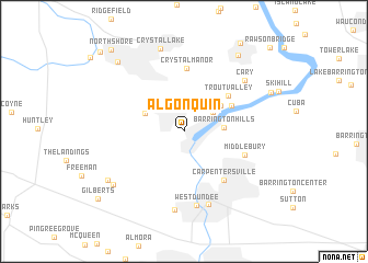 map of Algonquin