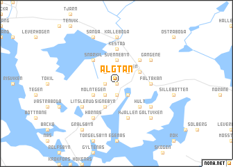 map of Älgtån