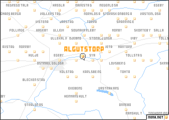 map of Algutstorp