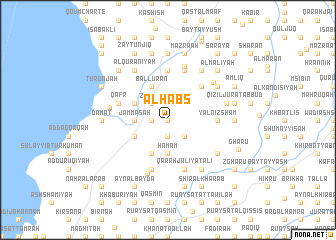 map of Al Ḩabs
