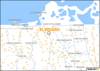 map of Al Ḩaddādī