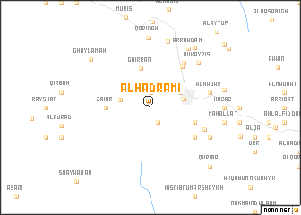 map of Al Ḩaḑramī