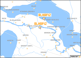 map of Al Ḩāfiz̧