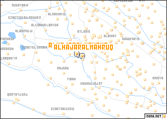map of Al Ḩajar al Maḩrūq