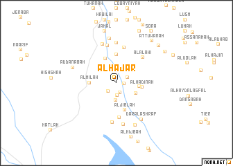 map of Al Ḩajar