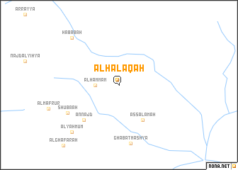 map of Al Ḩalaqah