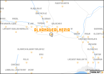 map of Alhama de Almería