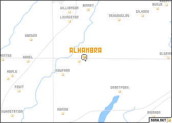 map of Alhambra