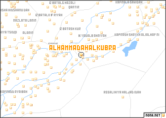 map of Al Ḩammādah al Kubrá