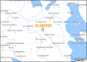map of Al Ḩamrān