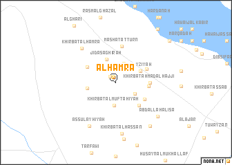 map of Al Ḩamrā