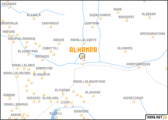 map of Al Ḩamrāʼ