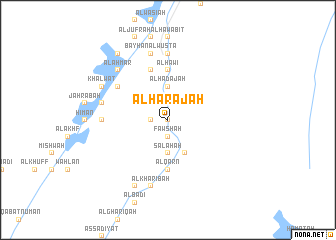 map of Al Ḩarajah