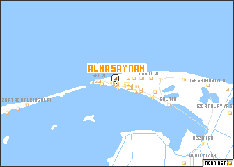 map of Al Ḩaşāynah