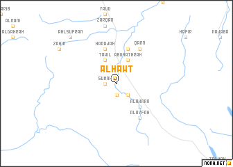 map of Āl Ḩawţ