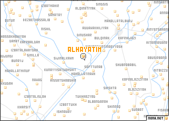 map of Al Hayātim