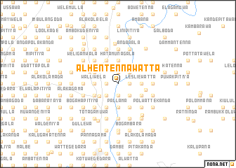 map of Alhentennawatta