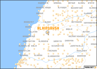 map of Al Ḩirdawsh