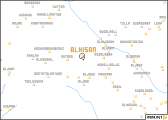 map of Al Ḩişān