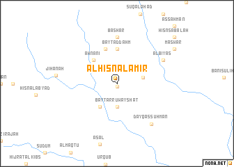 map of Al Ḩişn al Amīr