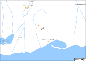 map of Al Ḩişn