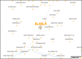 map of Alholm