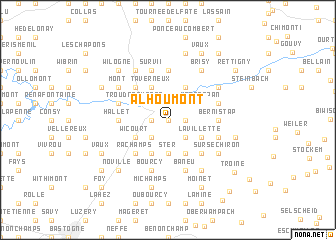 map of Alhoumont