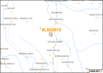 map of Al Ḩusayn