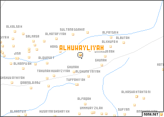 map of Al Ḩuwaylīyah