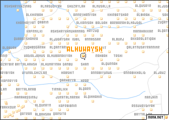 map of Al Ḩuwaysh