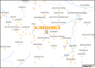 map of ‘Alīābād-e Bālā