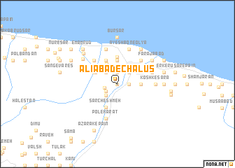 map of ‘Alīābād-e Chālūs