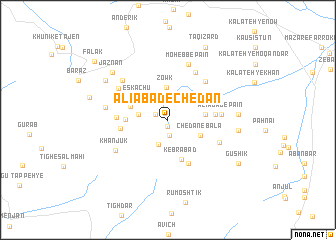 map of ‘Alīābād-e Chedān