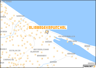 map of ‘Alīābād-e Kapūrchāl