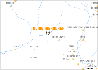 map of ‘Alīābād-e Kūchek