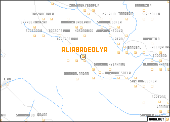 map of ‘Ālīābād-e ‘Olyā