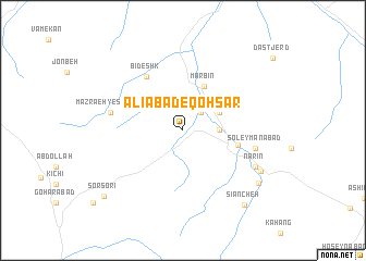 map of ‘Alīābād-e Qohsār