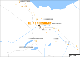 map of ‘Alīābād-e Sādāt